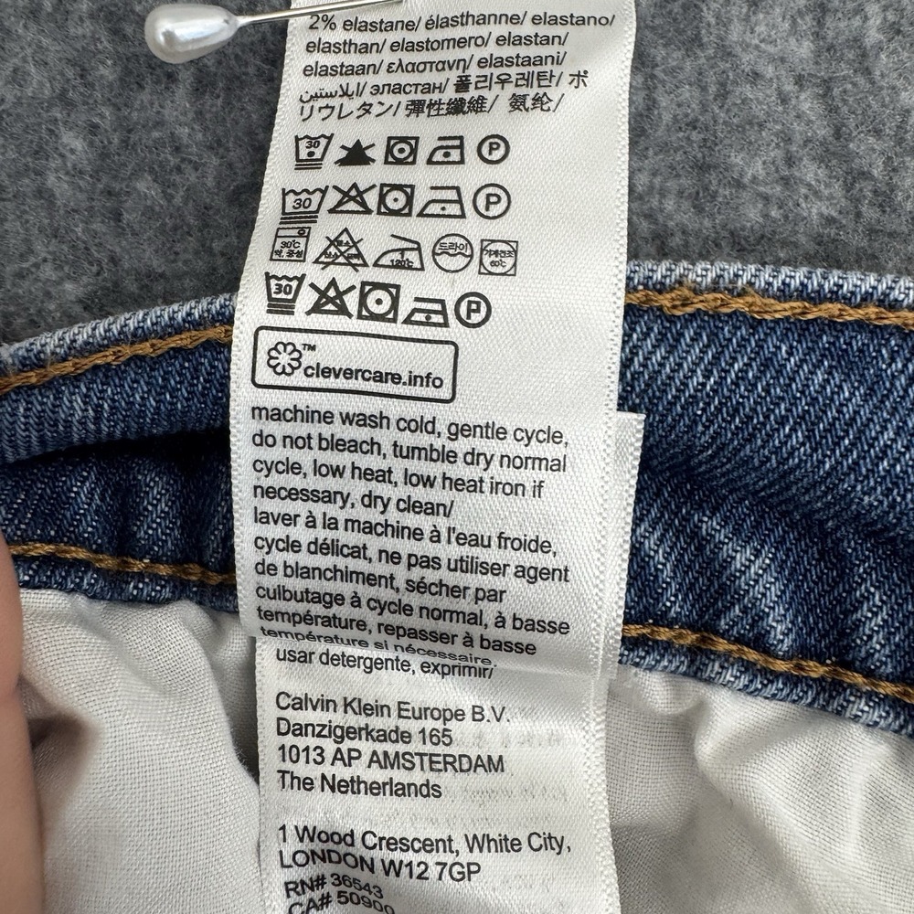 Calvin Klein Barrel Jeans Women's 29 Runaway Blue High Rise NWT - Picture 12 of 16